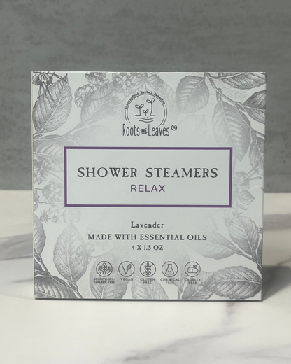 Shower Steamer & Bath Bomb - Relax / Lavender | Roots and Leaves LLC |
