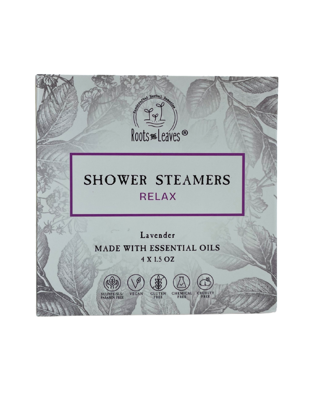 Shower Steamer & Bath Bomb - Relax / Lavender | Roots and Leaves LLC |
