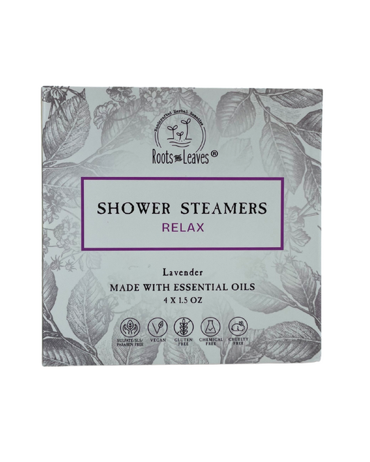Shower Steamer & Bath Bomb - Relax / Lavender | Roots and Leaves LLC |