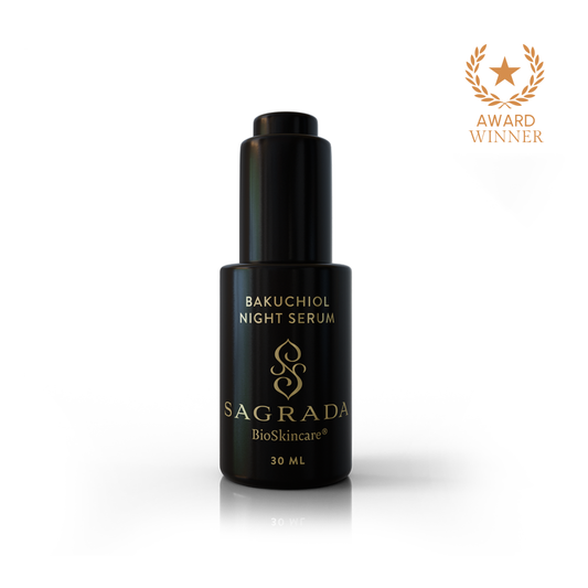 Night Bakuchiol Serum | Sagrada BioSkincare | Triple Verified Clean | Daily Ritual Lab