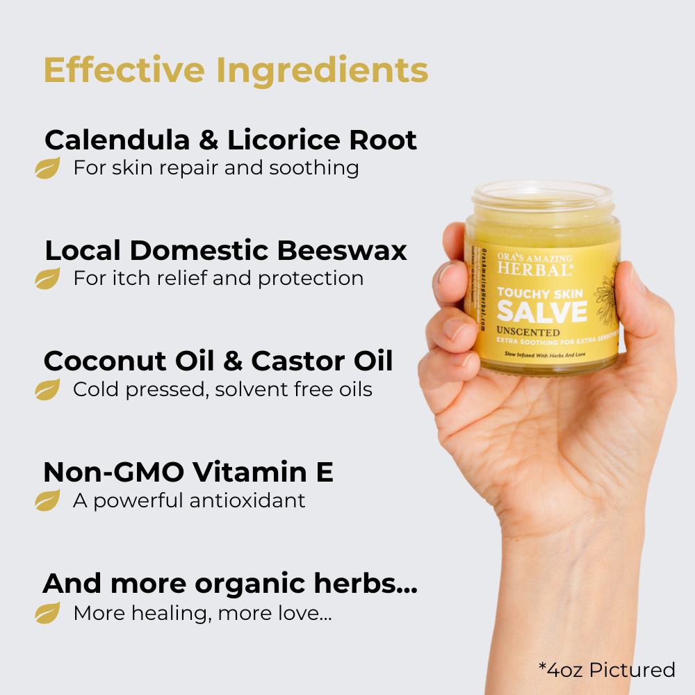 Touchy Skin Salve, Eczema Cream Ointment | Ora's Amazing Herbal | Doub