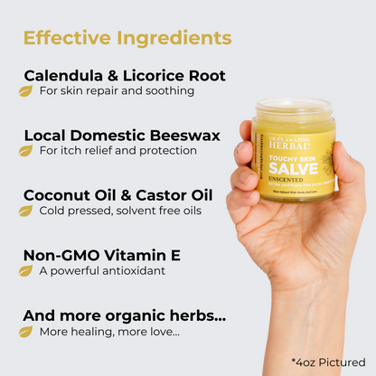 Touchy Skin Salve, Eczema Cream Ointment | Ora's Amazing Herbal | Doub