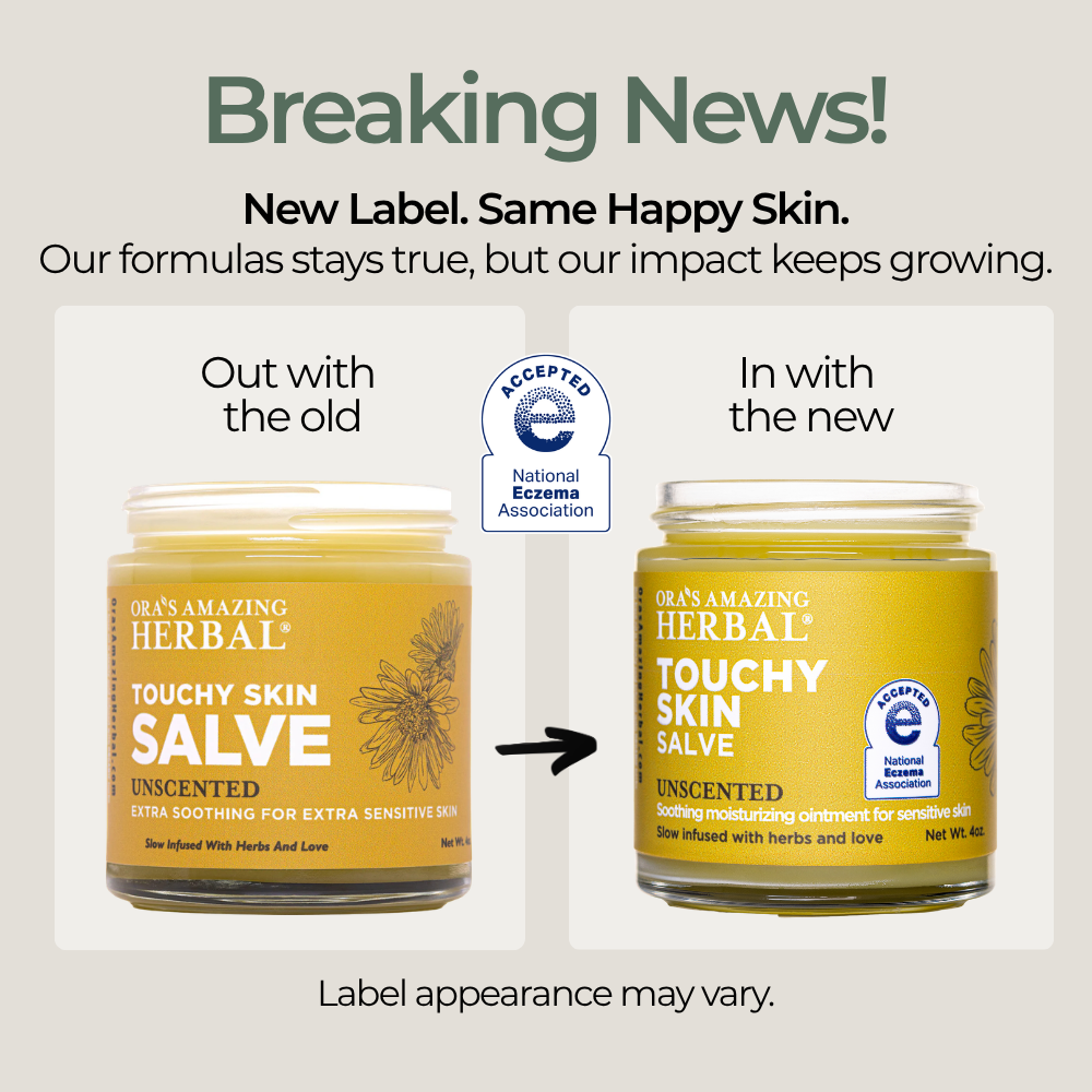 Touchy Skin Salve, Eczema Cream Ointment | Ora's Amazing Herbal | Doub