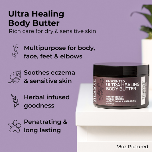 Ultra Healing Body Butter, Unscented | Ora's Amazing Herbal | Double Verified Clean | Daily Ritual Lab