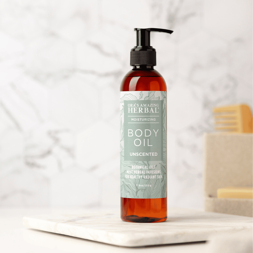 Unscented Body & Facial Cleansing Oil | Ora's Amazing Herbal | Double