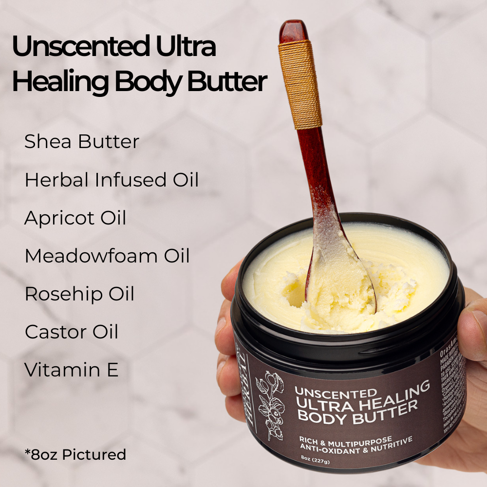 Ultra Healing Body Butter, Unscented | Ora's Amazing Herbal | Double V