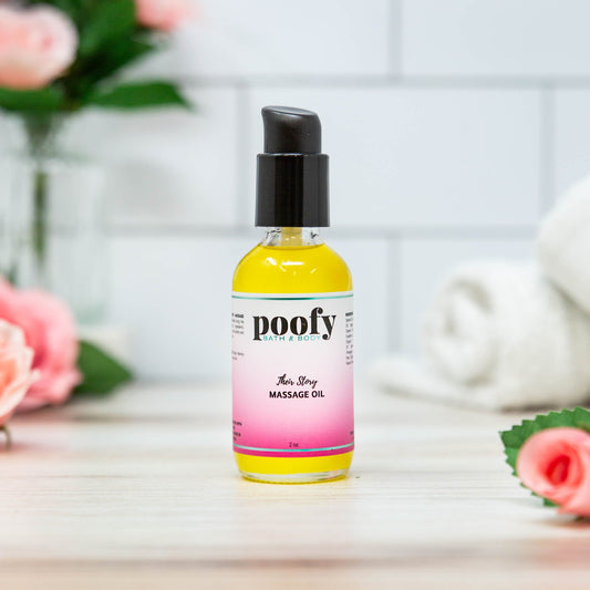 Their Story Massage Oil | Poofy Organics | Triple Verified Clean | Dai