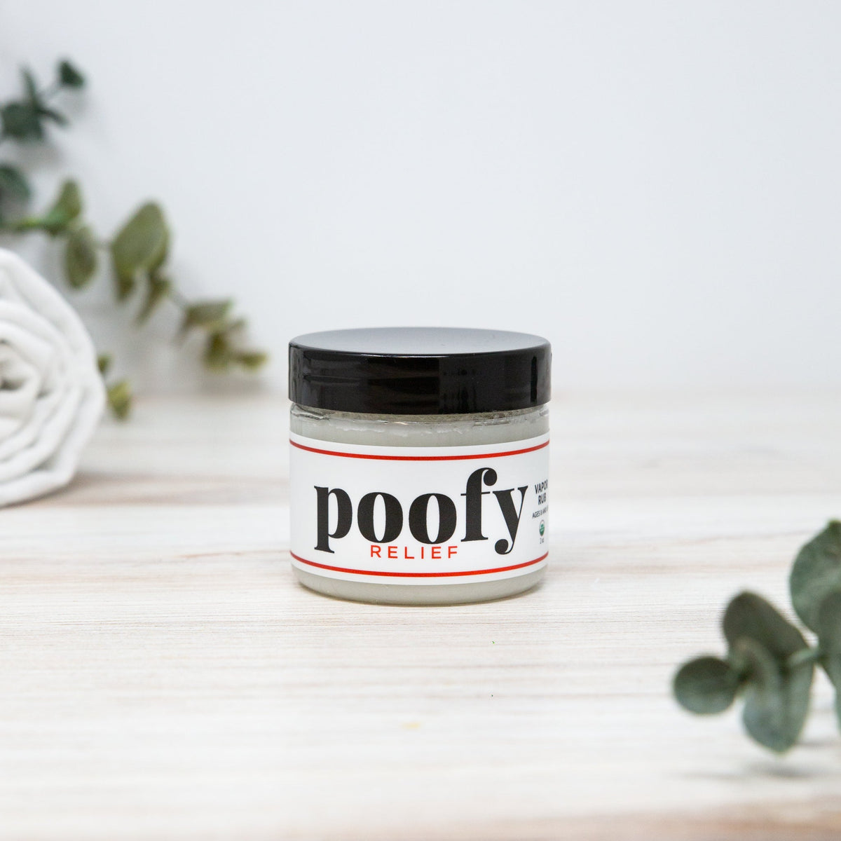 Vapor Rub Organic (age 5+) | Poofy Organics | Triple Verified Clean | Daily Ritual Lab